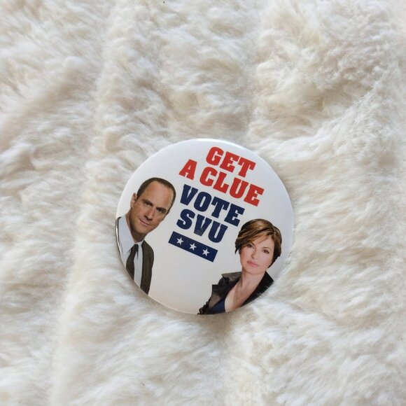 Accessories - Rare! NBC promo Law & Order: SVU election pin button